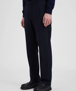 TROUSERS^Norse Projects Aaren Cordura Tech Wool Trouser Dark Navy