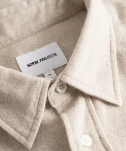 SHIRTING^Norse Projects Algot Relaxed Wool Shirt Ecru