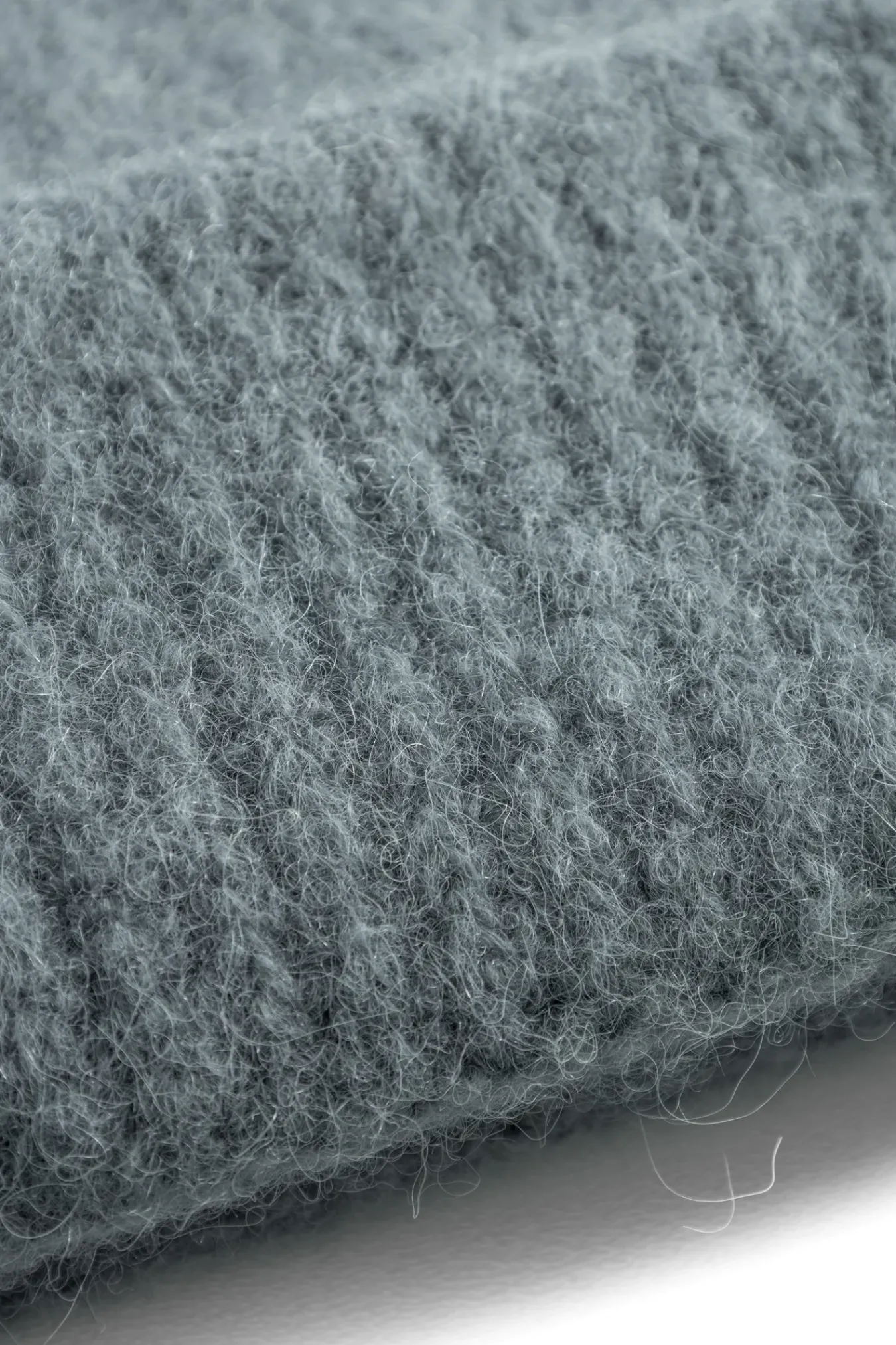 BEANIES^Norse Projects Alpaca Wool Short Beanie Mouse Grey