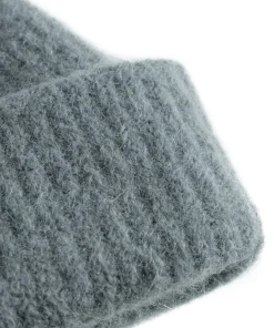 BEANIES^Norse Projects Alpaca Wool Short Beanie Mouse Grey