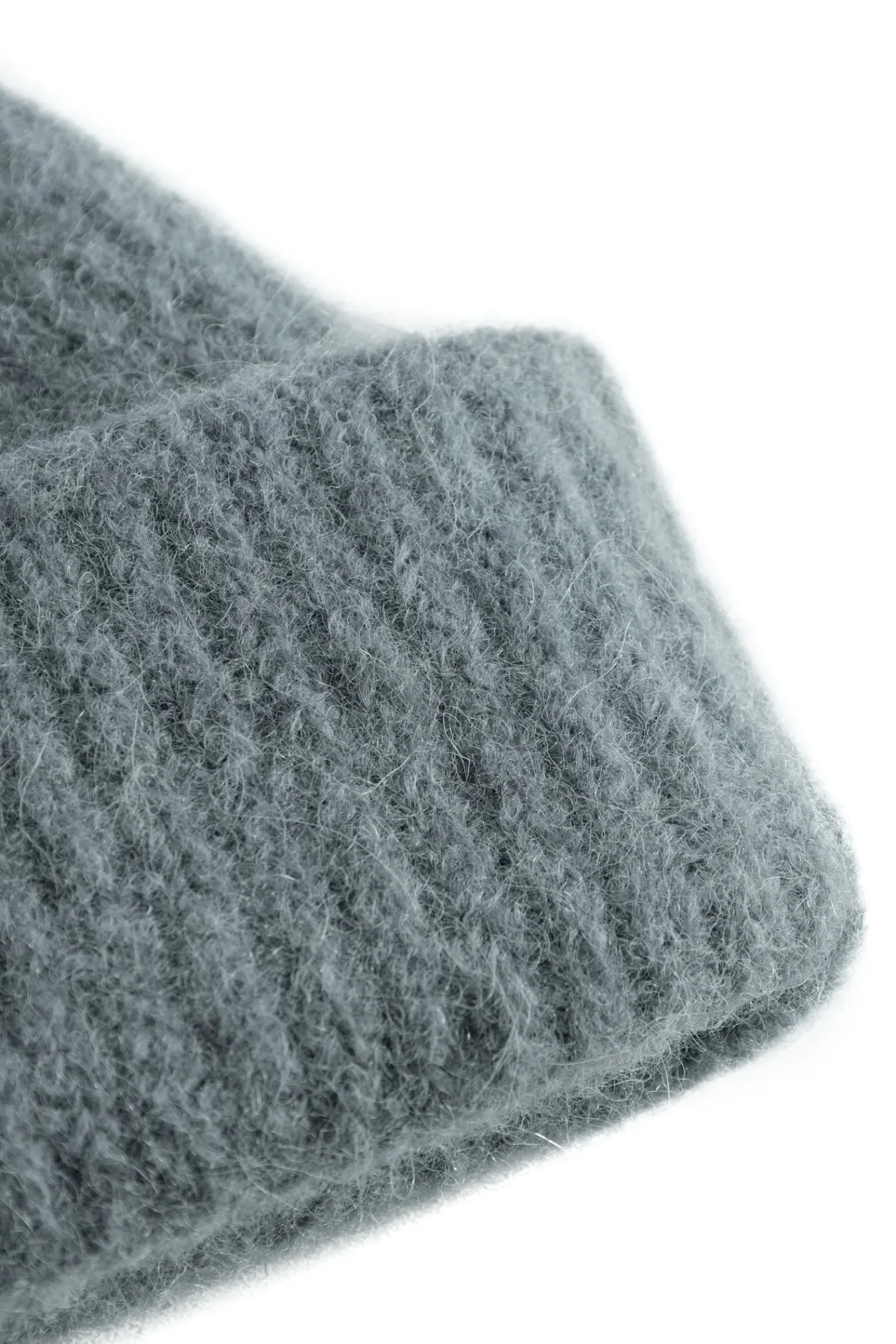 BEANIES^Norse Projects Alpaca Wool Short Beanie Mouse Grey