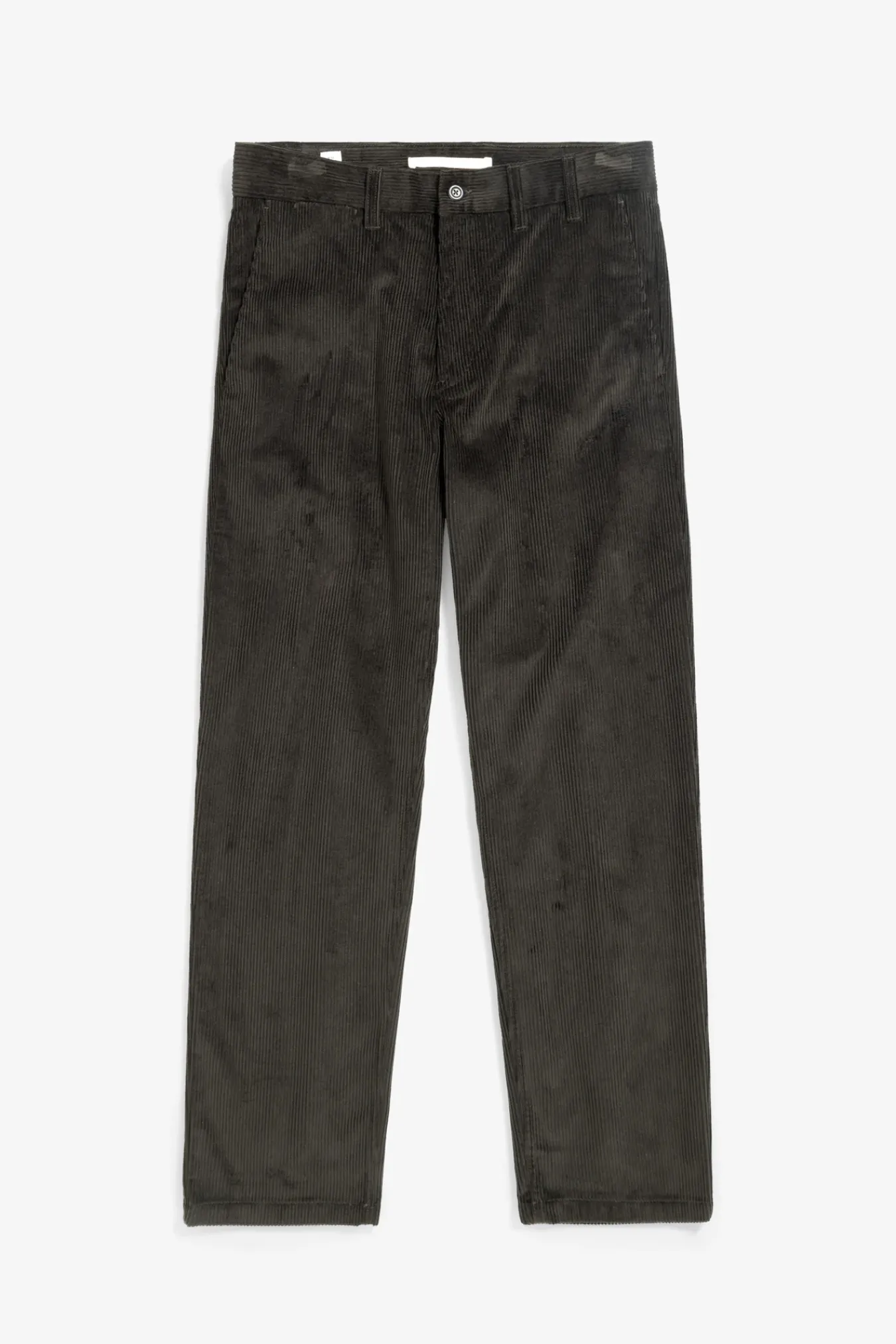 TROUSERS^Norse Projects Aros Regular Wide Wale Corduroy Chino Beech Green