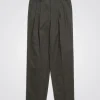 TROUSERS^Norse Projects Benn Relaxed Pleated Trouser Beech Green
