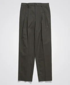 TROUSERS^Norse Projects Benn Relaxed Pleated Trouser Beech Green