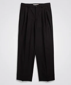 TROUSERS^Norse Projects Benn Relaxed Pleated Trouser Black