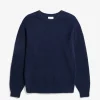 KNITWEAR^Norse Projects Birnir Brushed Lambswool Dark Navy