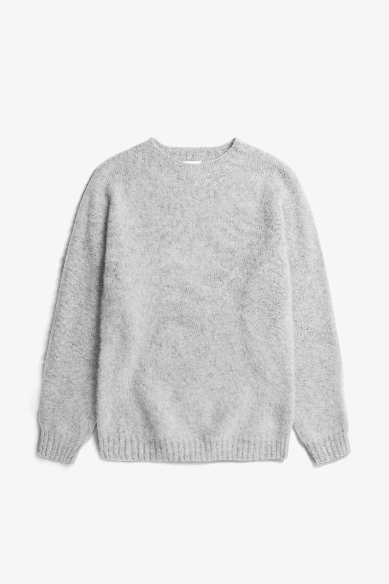 KNITWEAR^Norse Projects Birnir Brushed Lambswool Light Grey Melange
