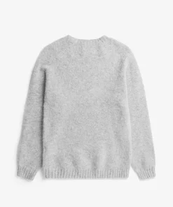 KNITWEAR^Norse Projects Birnir Brushed Lambswool Light Grey Melange