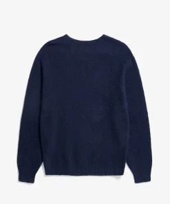 KNITWEAR^Norse Projects Birnir Brushed Lambswool Dark Navy