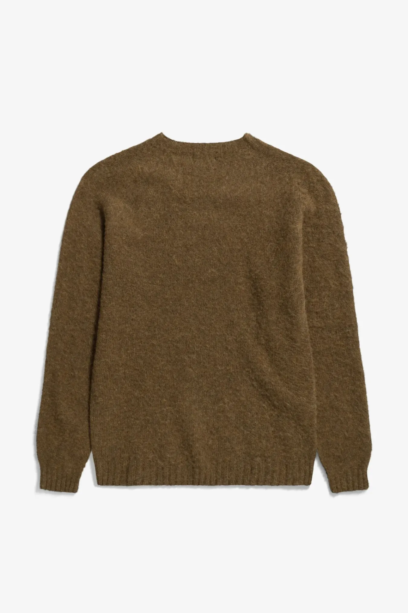 KNITWEAR^Norse Projects Birnir Brushed Lambswool Dark Olive