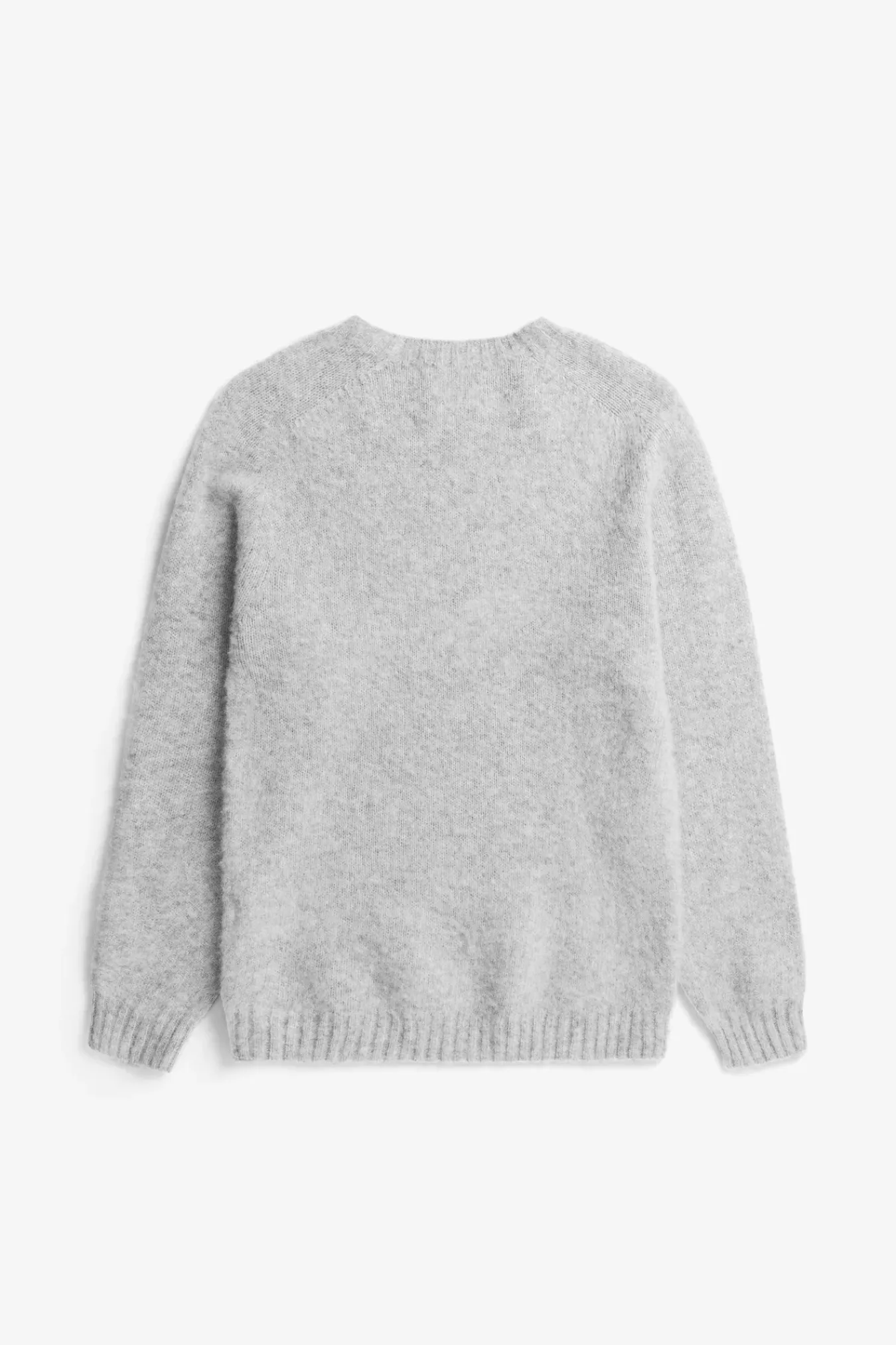 KNITWEAR^Norse Projects Birnir Brushed Lambswool Light Grey Melange
