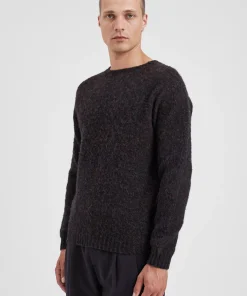 KNITWEAR^Norse Projects Birnir Brushed Lambswool Black Multi