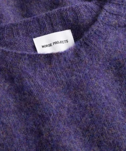 KNITWEAR^Norse Projects Birnir Brushed Lambswool Purple