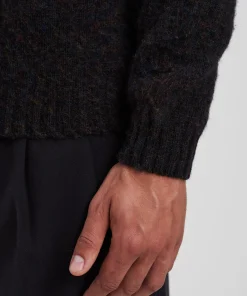 KNITWEAR^Norse Projects Birnir Brushed Lambswool Black Multi