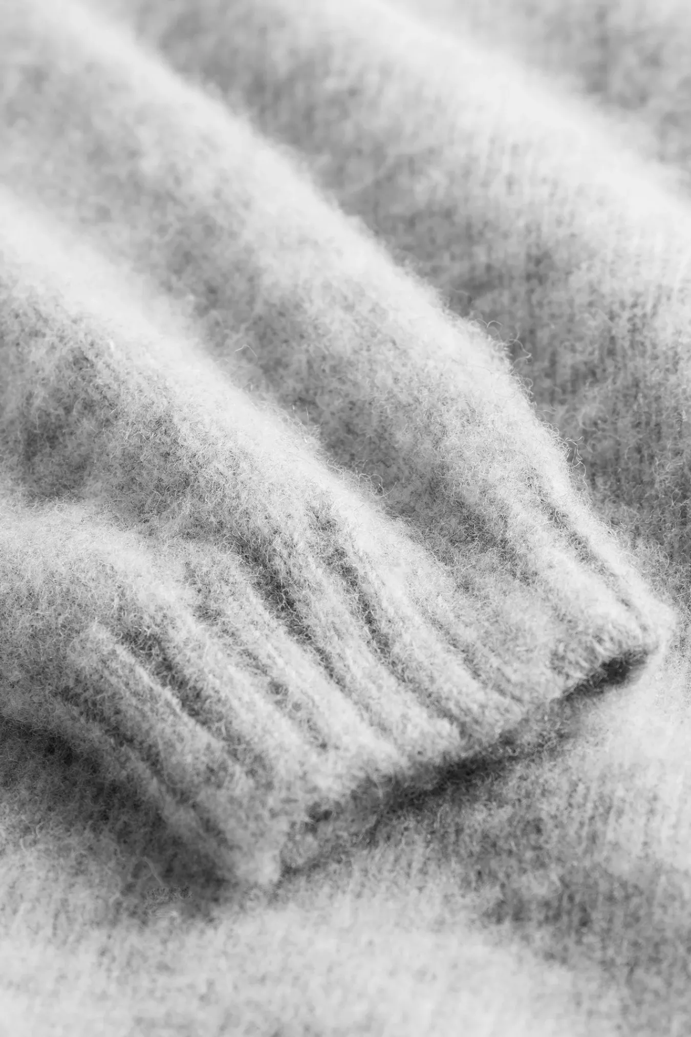 KNITWEAR^Norse Projects Birnir Brushed Lambswool Light Grey Melange