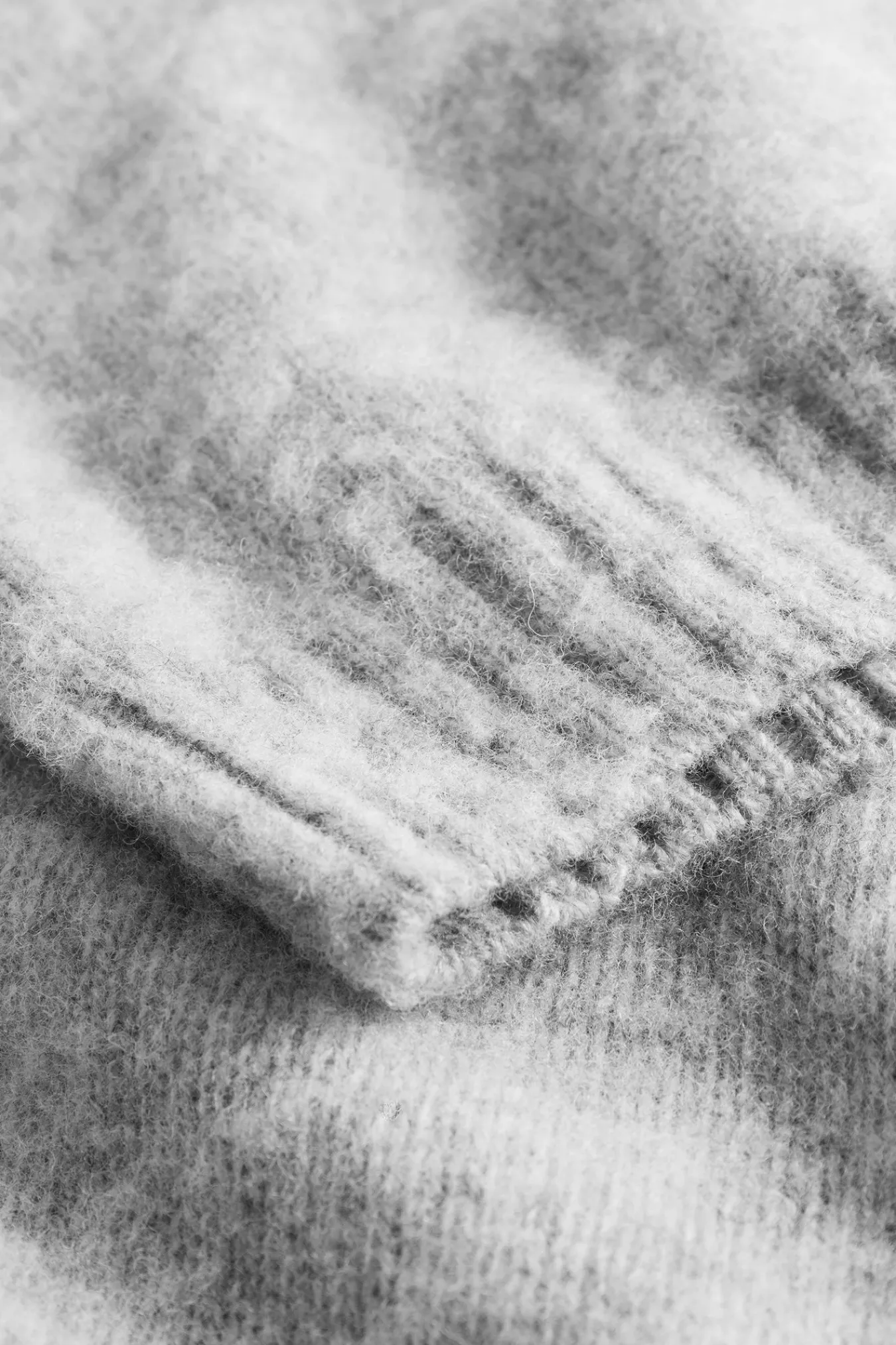 KNITWEAR^Norse Projects Birnir Brushed Lambswool Light Grey Melange