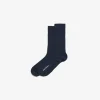 ACCESSORIES^Norse Projects Bjarki Cashmere Wool Blend Rib Sock Dark Navy