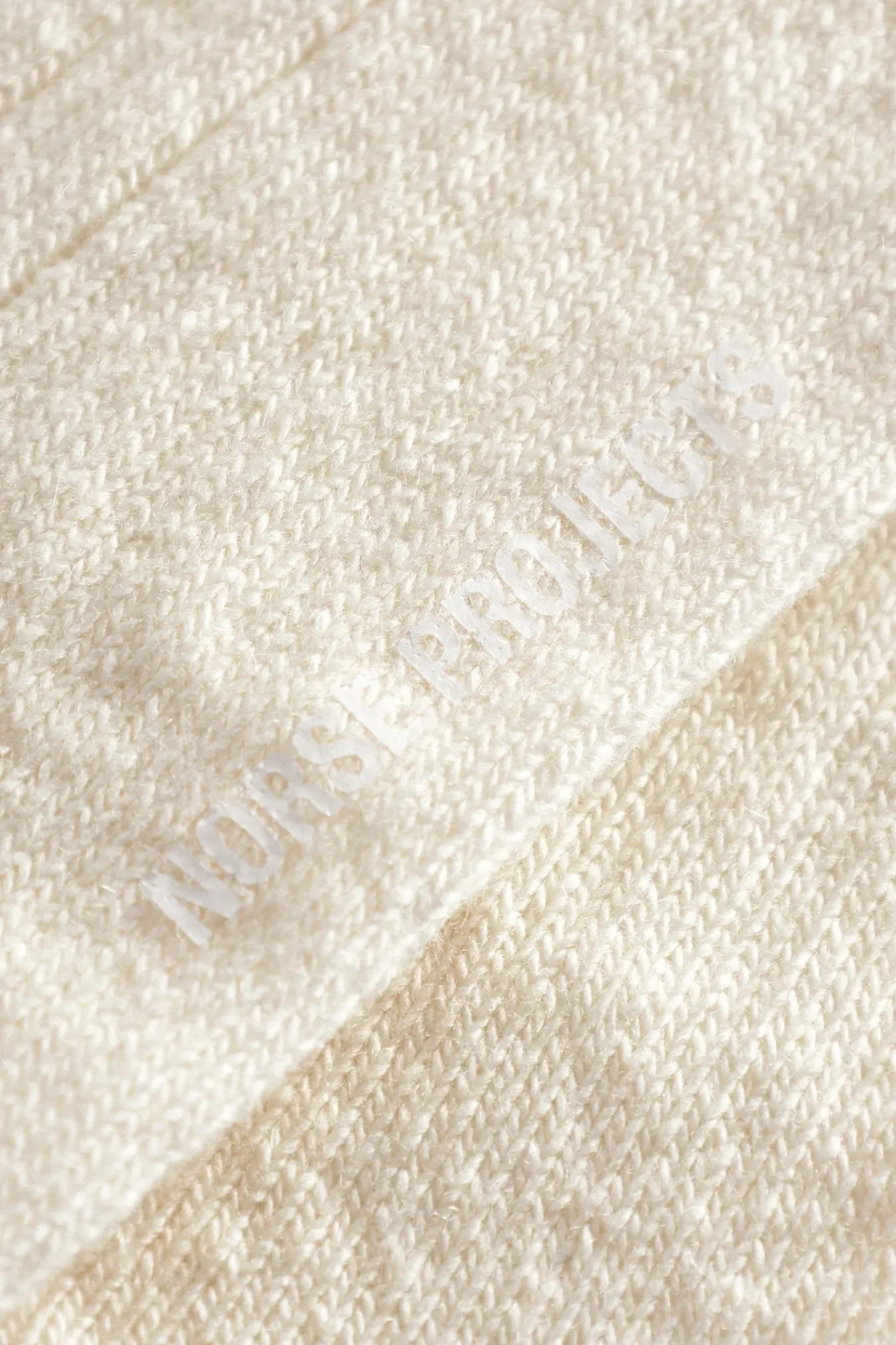 ACCESSORIES^Norse Projects Bjarki Cashmere Wool Blend Rib Sock Ecru
