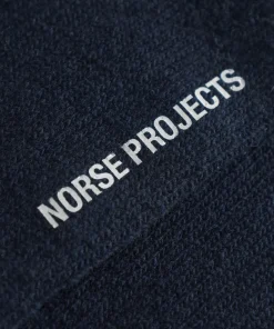 ACCESSORIES^Norse Projects Bjarki Cashmere Wool Blend Rib Sock Dark Navy