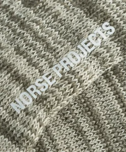 ACCESSORIES^Norse Projects Bjarki Cotton Twist Sock Sediment Green