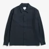 SHIRTING^Norse Projects Carsten Cotton Wool LS Shirt Dark Navy