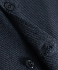 SHIRTING^Norse Projects Carsten Cotton Wool LS Shirt Dark Navy