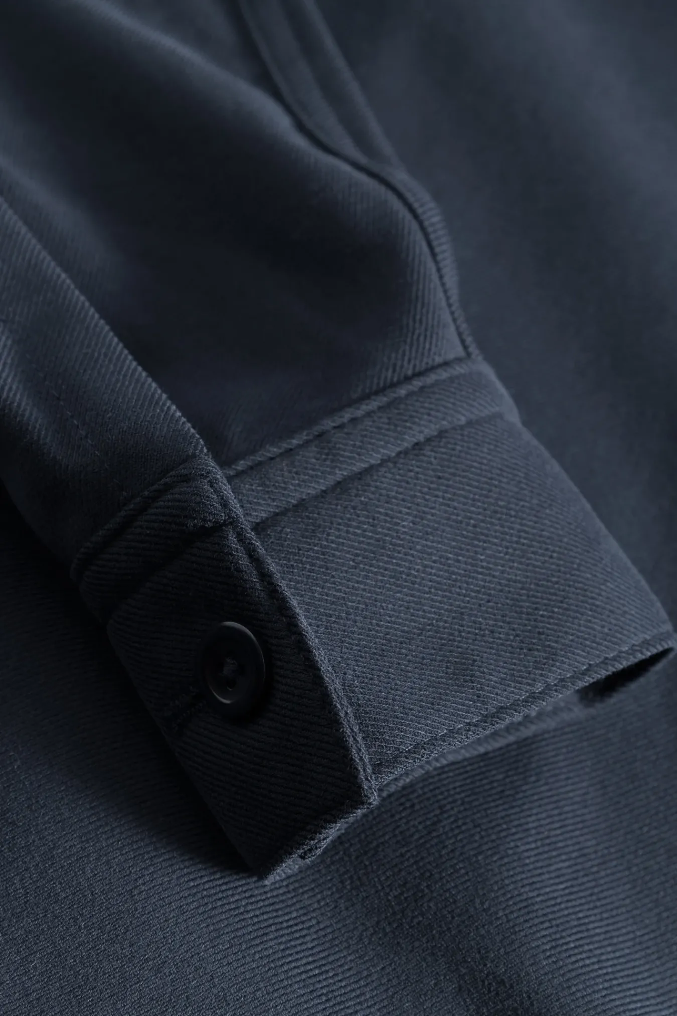 SHIRTING^Norse Projects Carsten Cotton Wool LS Shirt Dark Navy