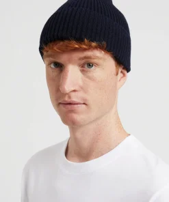 BEANIES^Norse Projects Cashmere Rib Beanie Dark Navy