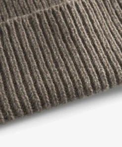 BEANIES^Norse Projects Cashmere Rib Beanie Taupe
