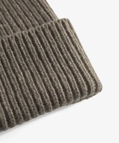 BEANIES^Norse Projects Cashmere Rib Beanie Taupe