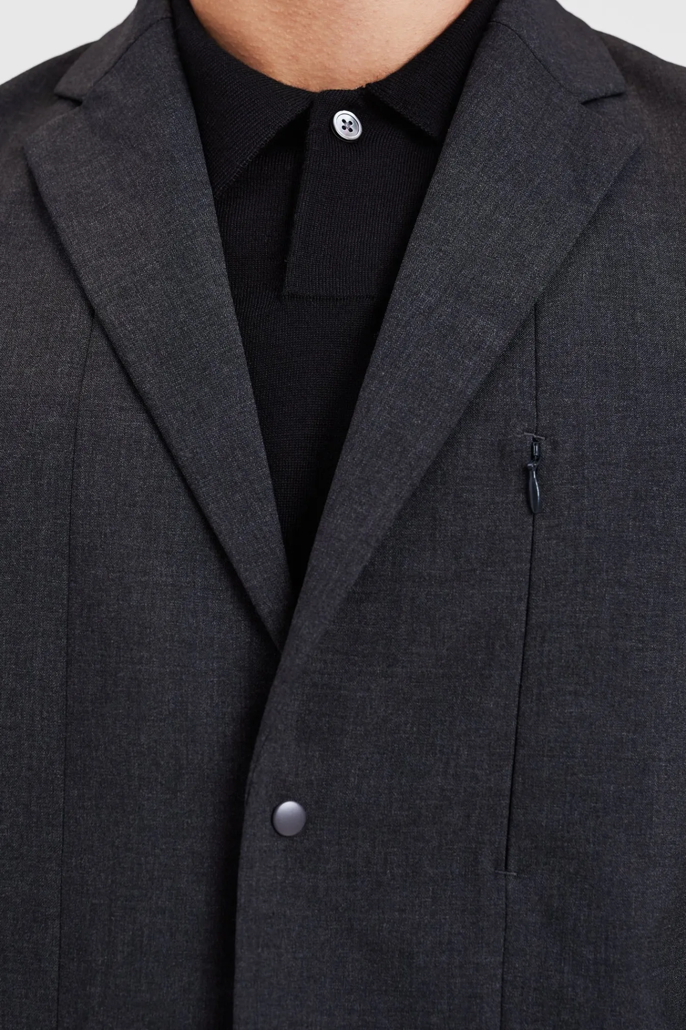 OVERSHIRTS | OUTERWEAR^Norse Projects Emil Cordura Tech Wool Blazer Charcoal Melange