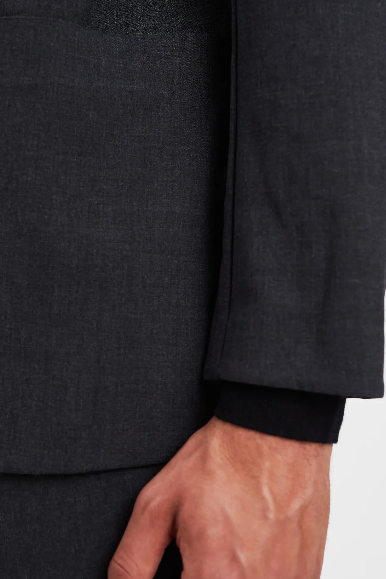 OVERSHIRTS | OUTERWEAR^Norse Projects Emil Cordura Tech Wool Blazer Charcoal Melange