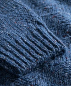 KNITWEAR^Norse Projects Erik Donegal Diamond Jacket Ensign Blue