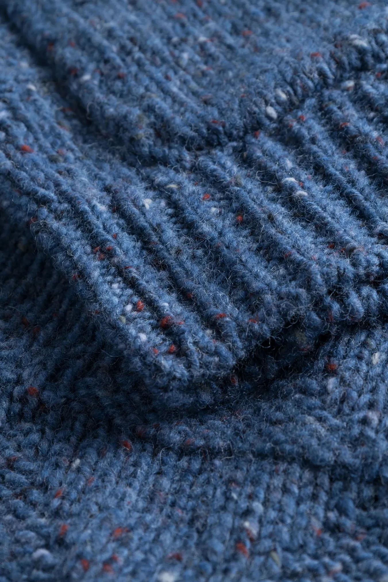 KNITWEAR^Norse Projects Erik Donegal Diamond Jacket Ensign Blue