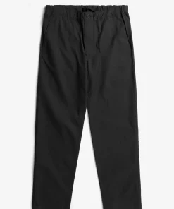 TROUSERS^Norse Projects Ezra Relaxed Solotex Twill Trouser Black