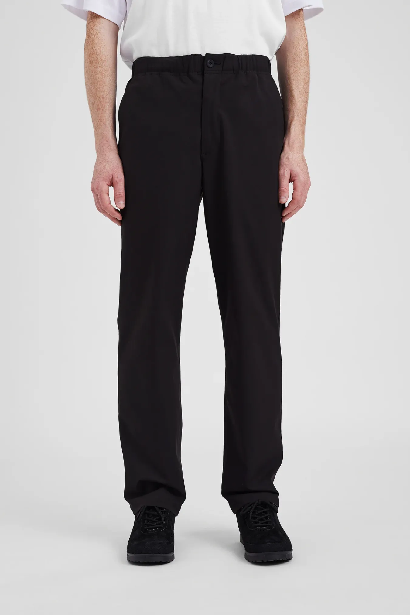 TROUSERS^Norse Projects Ezra Relaxed Solotex Twill Trouser Black