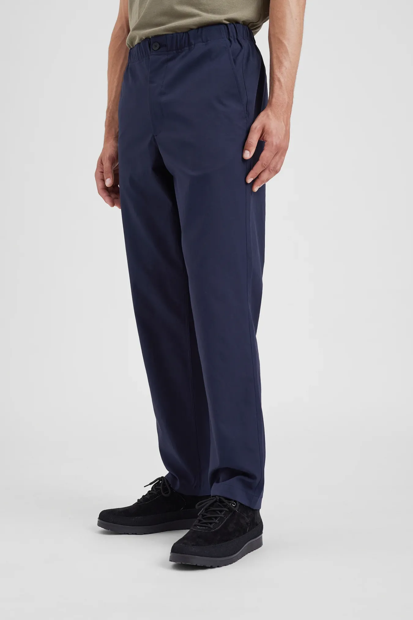 TROUSERS^Norse Projects Ezra Relaxed Solotex Twill Trouser Dark Navy