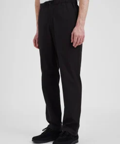 TROUSERS^Norse Projects Ezra Relaxed Solotex Twill Trouser Black