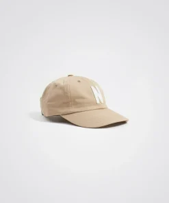CAPS^Norse Projects Felt N Twill Sports Cap Utility Khaki
