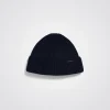 BEANIES^Norse Projects Fine Merino Rib Beanie Dark Navy