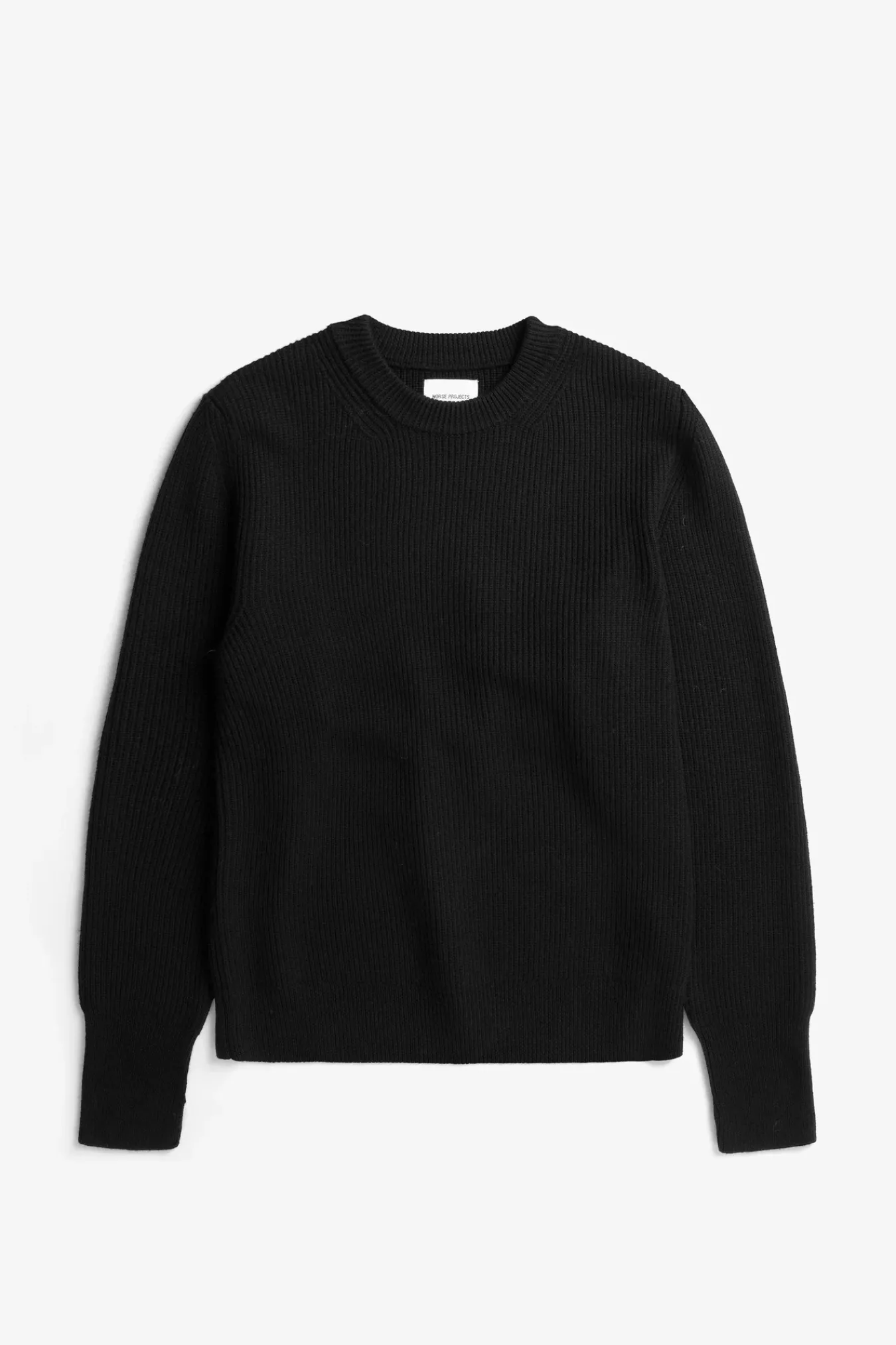 KNITWEAR^Norse Projects Fine Merino Rib Crewneck Black