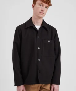 OVERSHIRTS^Norse Projects Folke Wool Overshirt Espresso