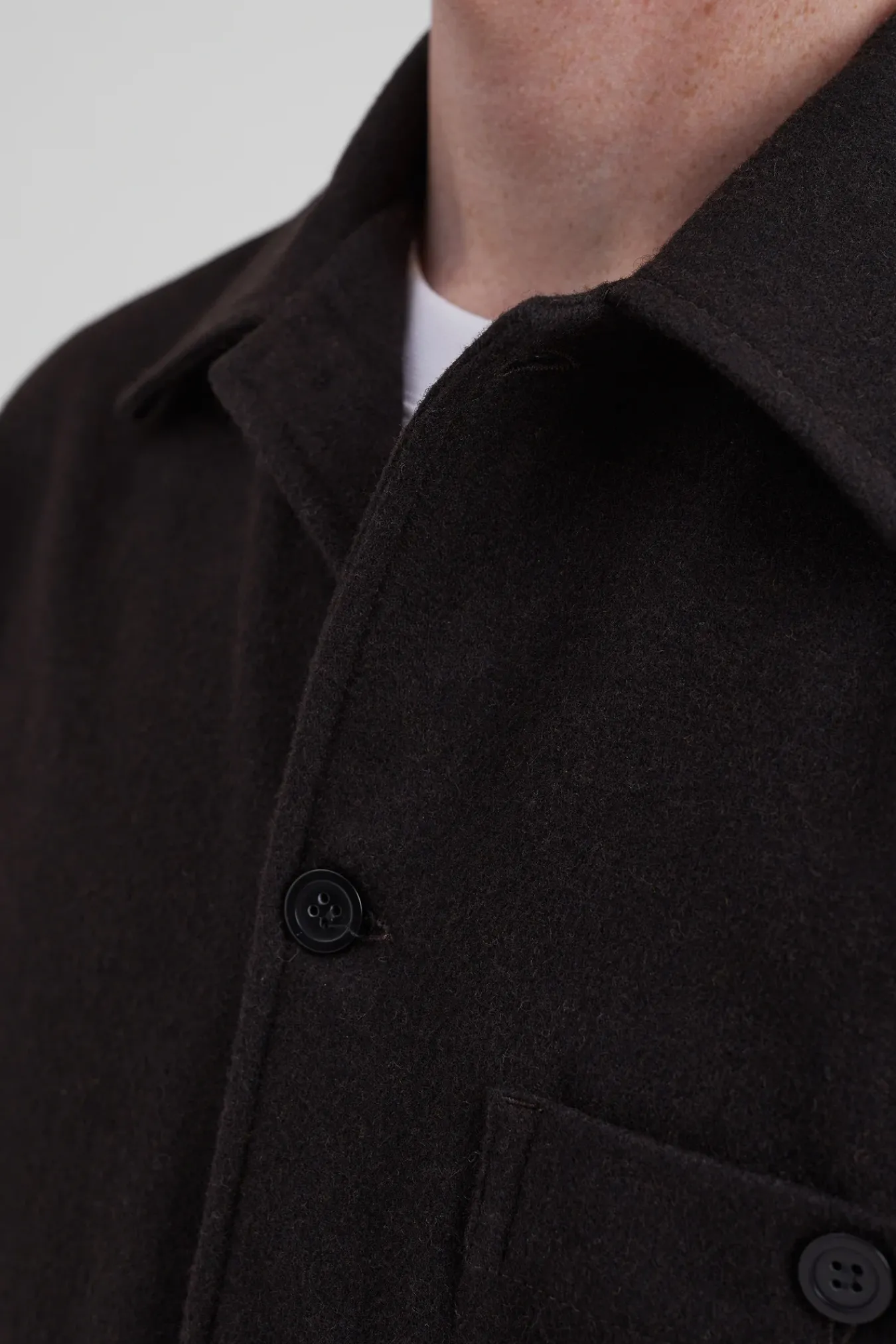 OVERSHIRTS^Norse Projects Folke Wool Overshirt Espresso