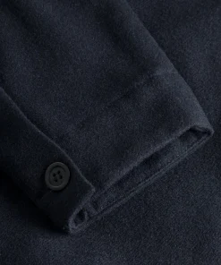 OVERSHIRTS^Norse Projects Folke Wool Overshirt Dark Navy