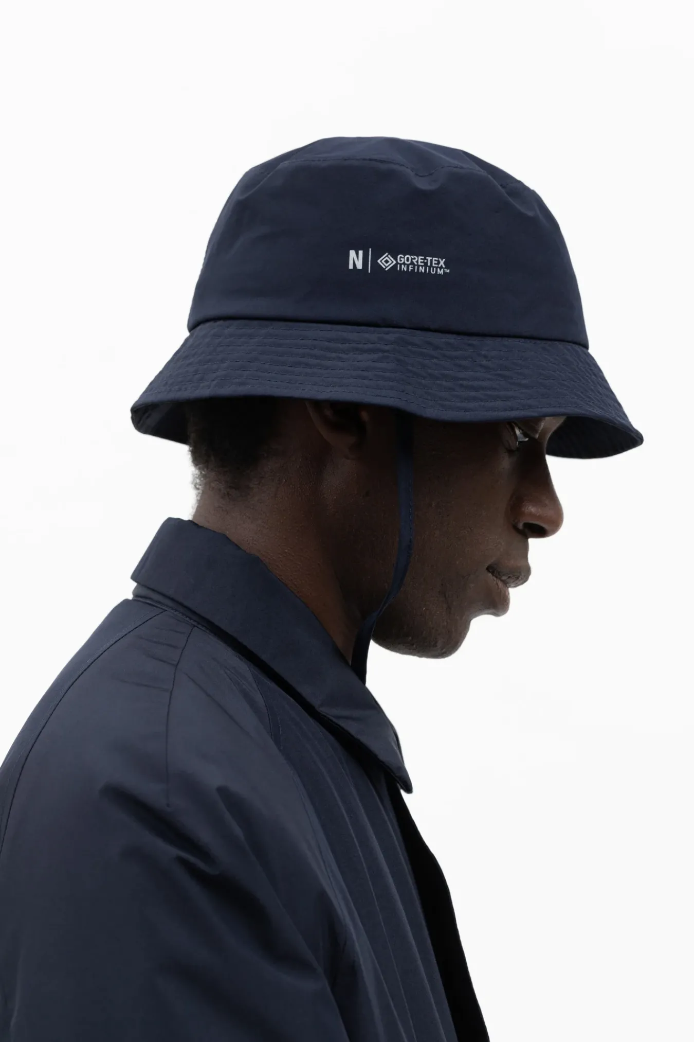 CAPS^Norse Projects Gore-Tex Infinium Bucket Hat Dark Navy