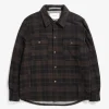 OVERSHIRTS^Norse Projects Hjalmer Insulated Wool Check Overshirt Espresso