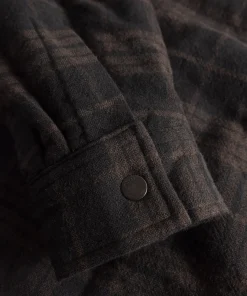 OVERSHIRTS^Norse Projects Hjalmer Insulated Wool Check Overshirt Espresso