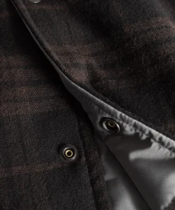 OVERSHIRTS^Norse Projects Hjalmer Insulated Wool Check Overshirt Espresso