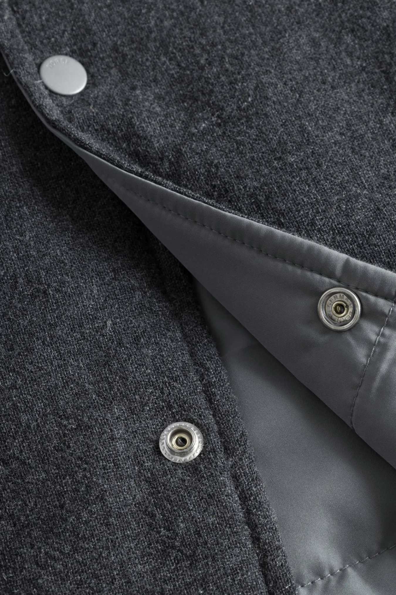 OVERSHIRTS^Norse Projects Hjalmer Insulated Wool Overshirt Charcoal Melange