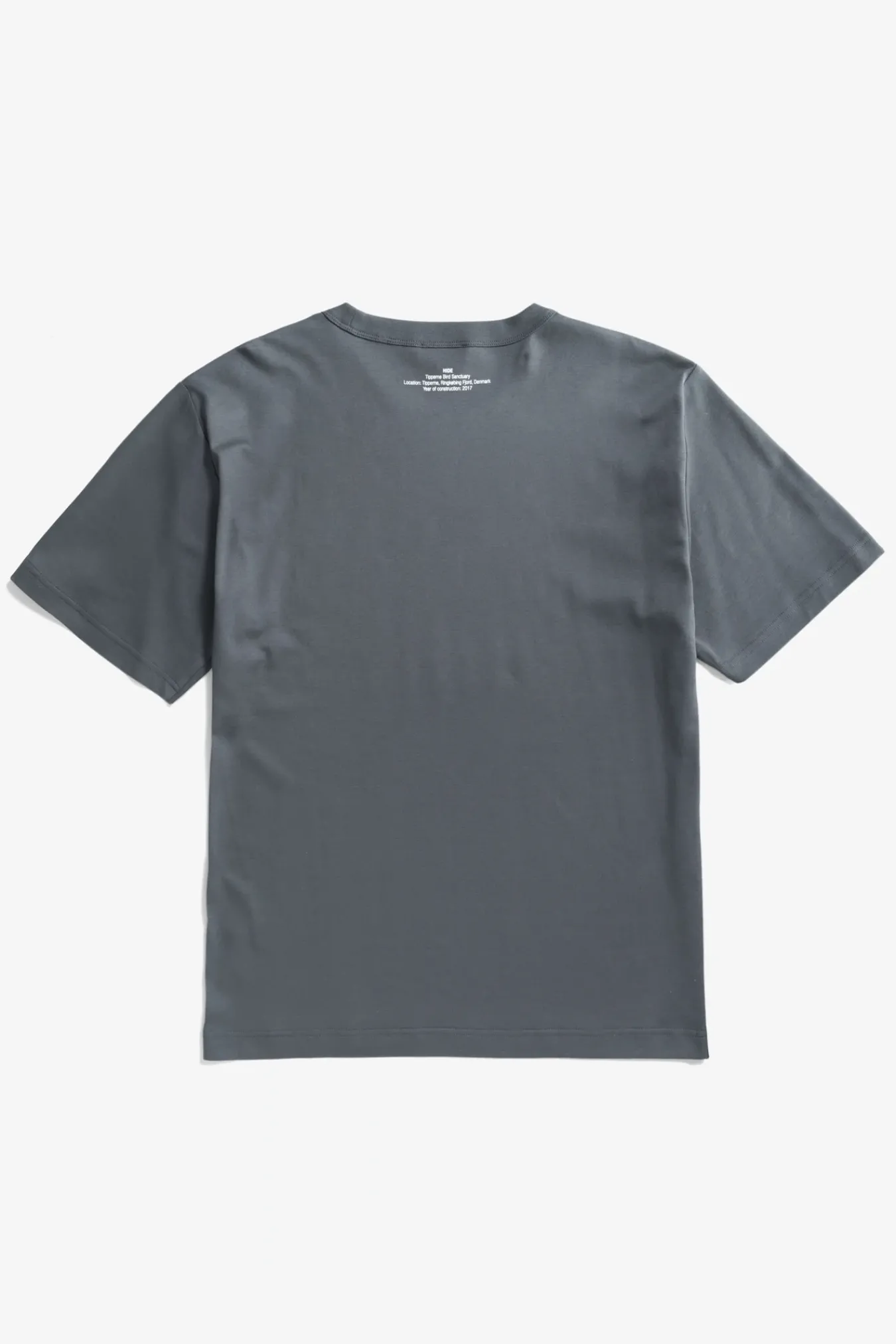T-SHIRTS^Norse Projects Holger Organic Interlock Hide Print T-Shirt Battleship Grey